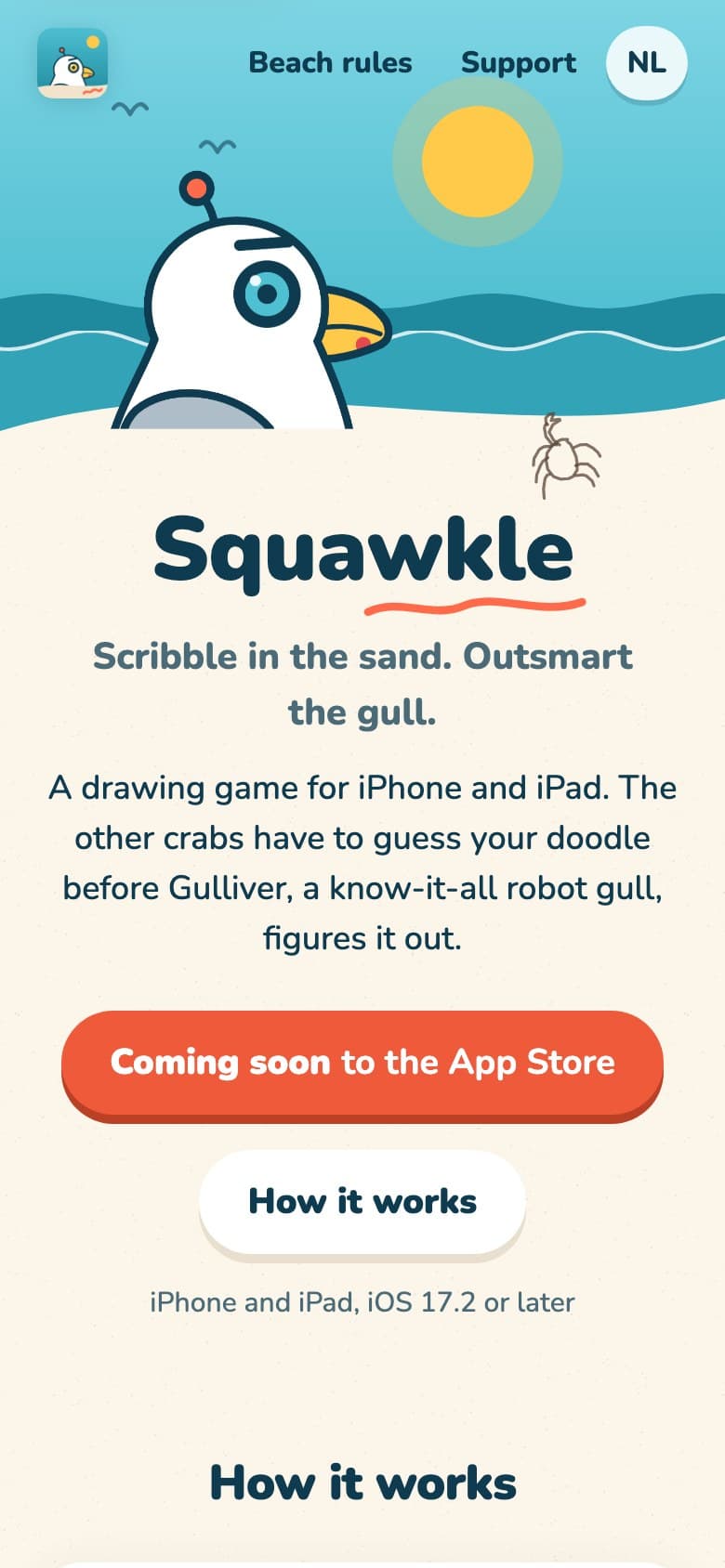 Squawkle op een smartphone